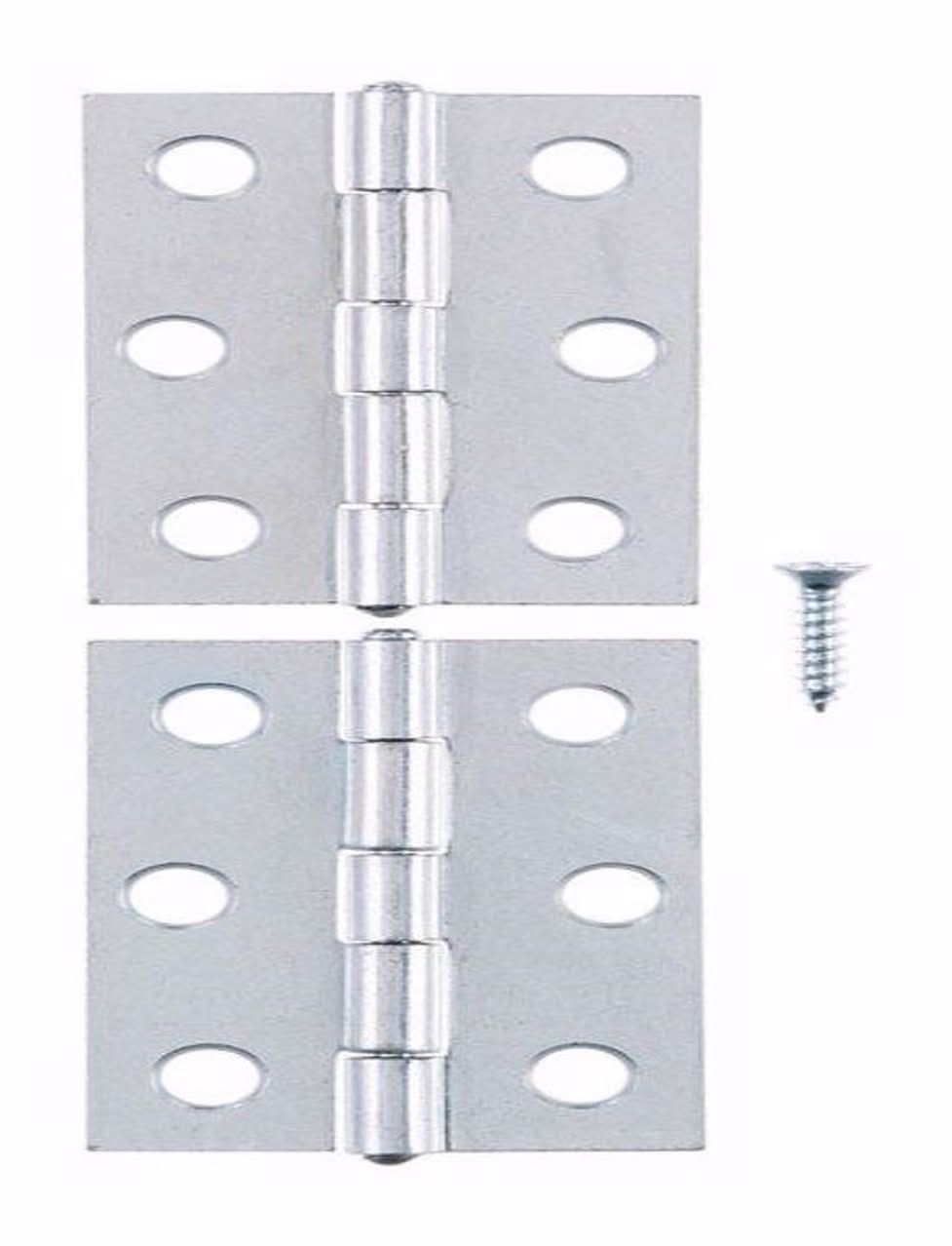 ACE 2-1/2 In. L Zinc-Plated Narrow Hinge 2 Pk