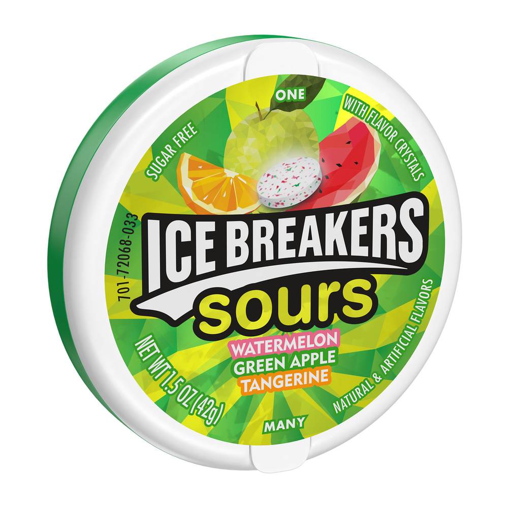 Ice Breakers Sours Breath Mints (watermelon green apple tangerine )