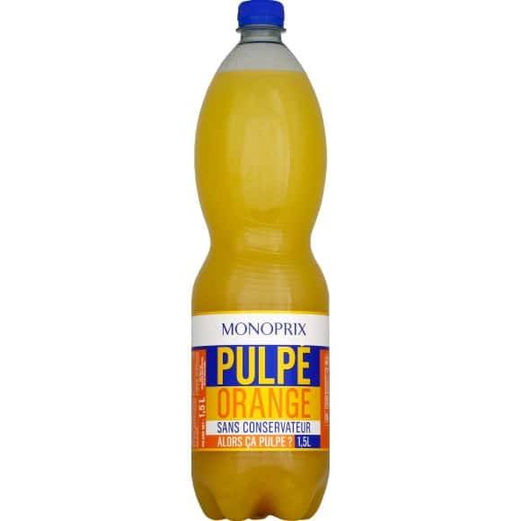 Monoprix Pulpé Orange La Bouteille De 1,5 L