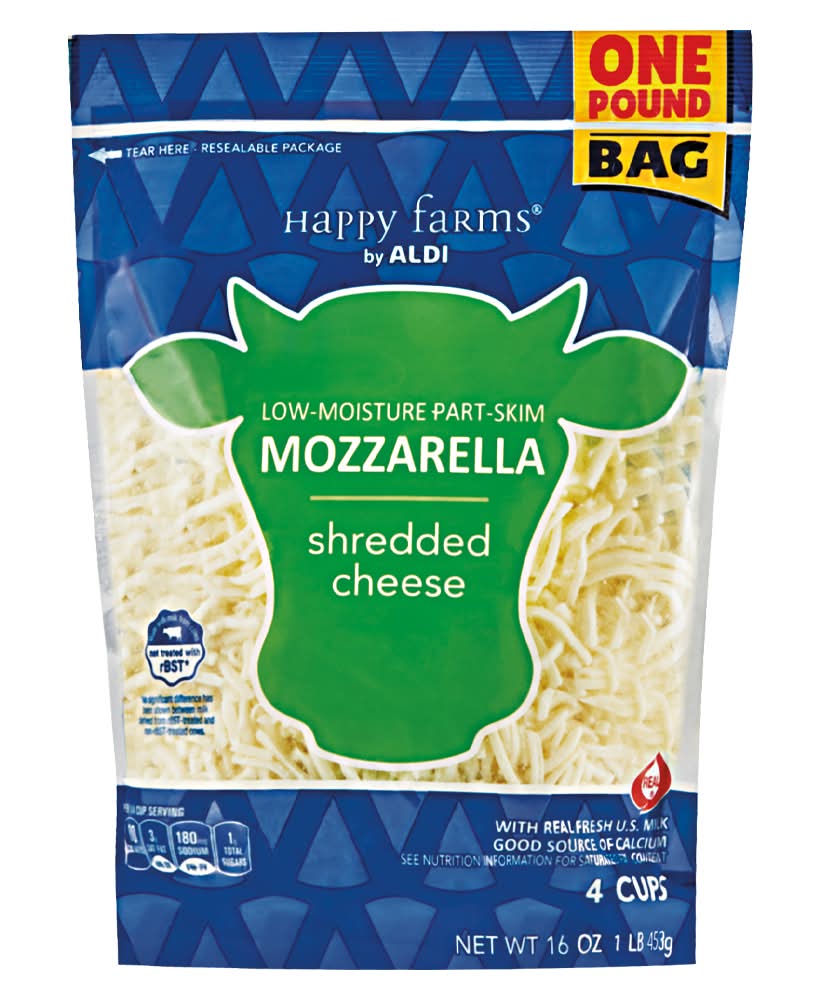 Happy Farms Low Moisture Shredded Mozzarella Cheese (16 oz)