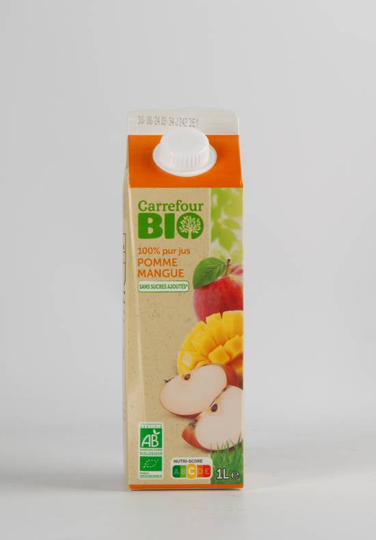 Carrefour Bio - Jus de fruits pomme et mangue bio (1 L)