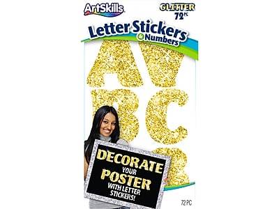 Artskills Letter Stickers & Numbers Glitter (gold)