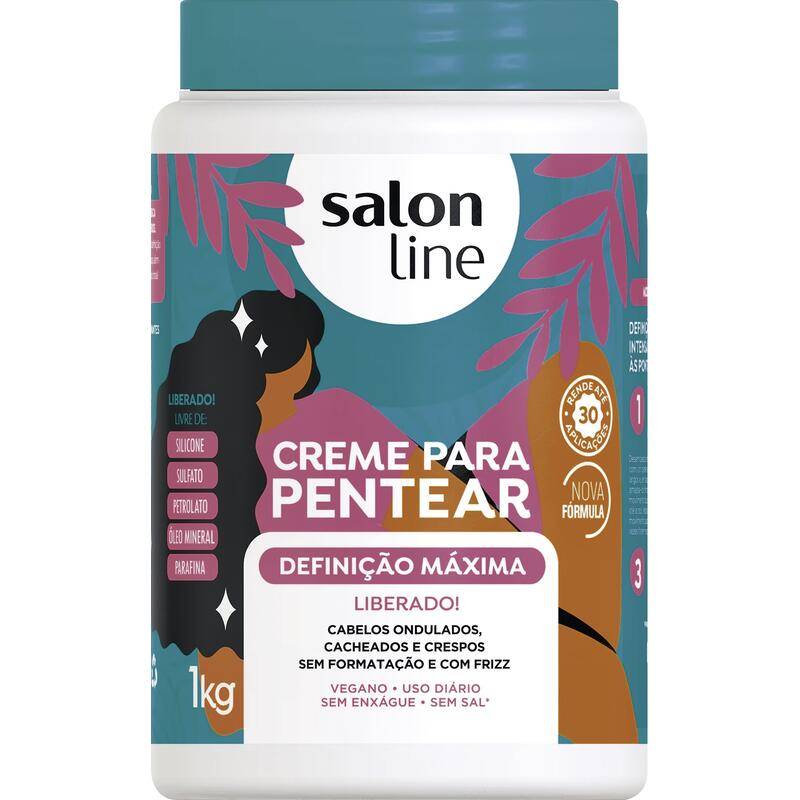 Salon line creme vegano para pentear definição máxima (1kg)