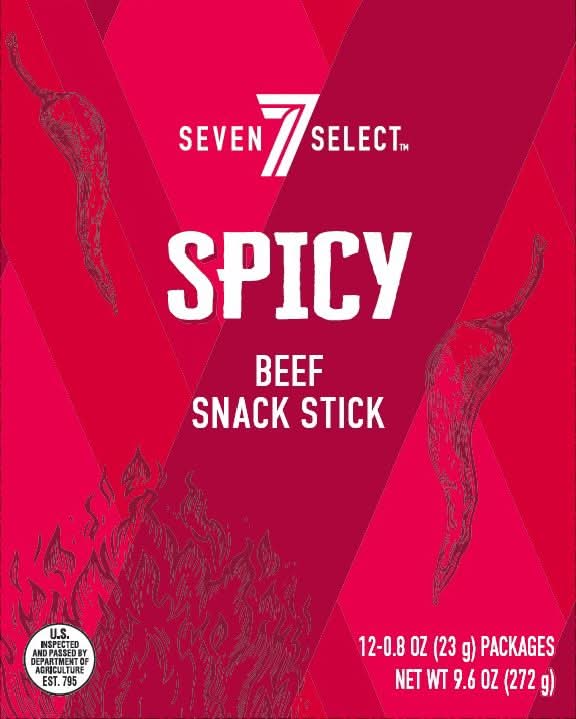 7-Select Spicy Beef Snack Stick (9.6 oz, 12 ct)