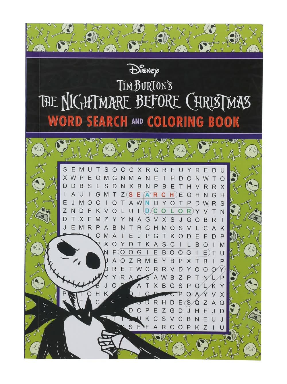 Disney Tim Burton's The Nightmare Before Christmas Word Search & Coloring Book