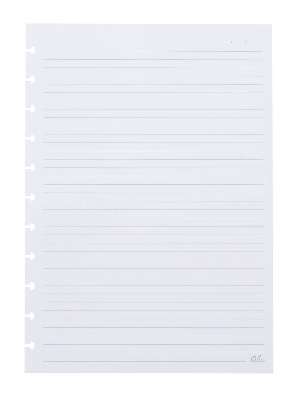 Recarga Papel A4 Pautado para Caderno Smart