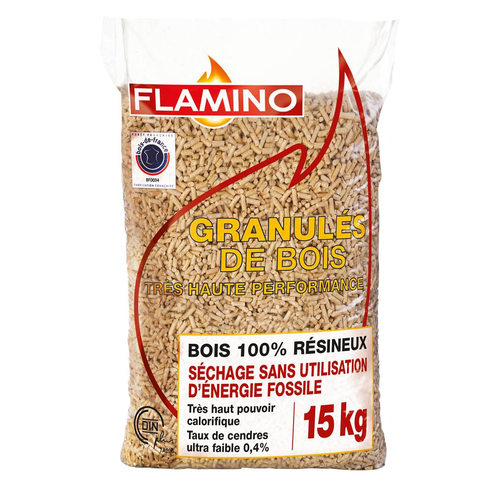 Flamino - Granulés de bois pour les poêles à pellets