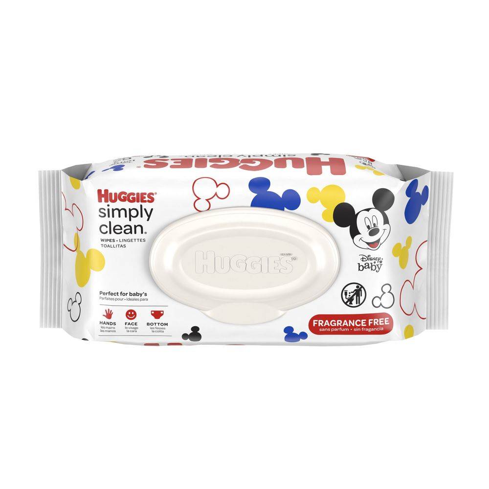 Huggies Simply Clean Fragrance-Free Baby Wipes Hypoallergenic (384 ct)