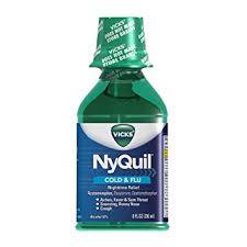 Vicks Nyquil Cold & Flu Relief Liquid Original Flavor - 8 oz