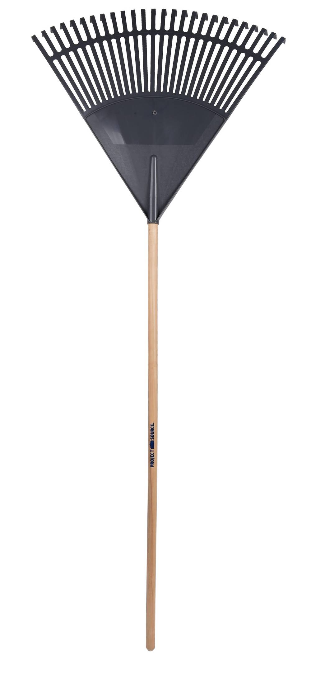 Project Source 24-in Poly Leaf Rake with Wood Handle | 8209