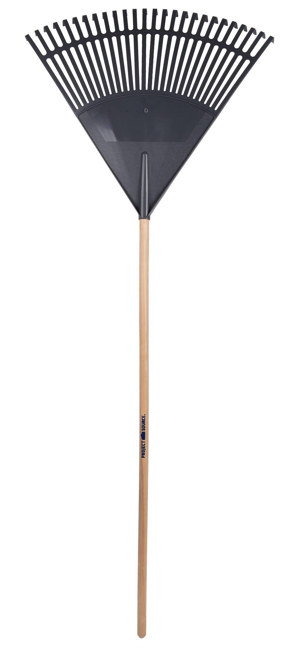 Project Source 24-in Poly Leaf rake with Wood Handle | 8209