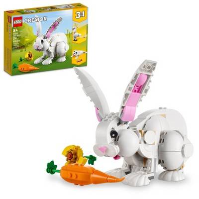 LEGO Creator 3in1 White Rabbit 31133 Building Toy Set, Multi Colour (258 ct)