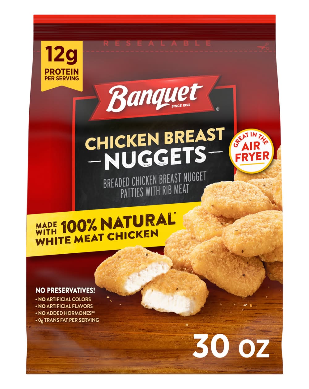 Banquet Nuggets, Chicken Breast (30 oz)