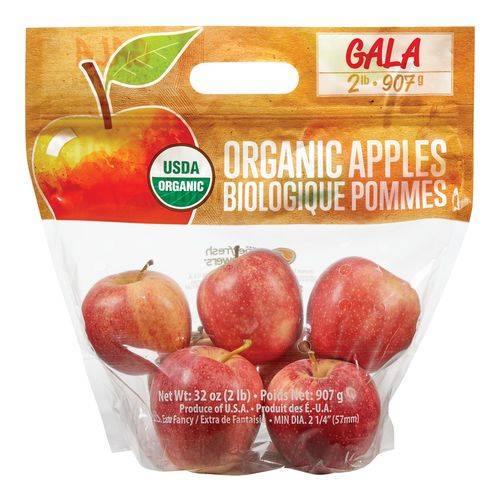 Organic Gala Apples (1 bag (approx. 907 g))