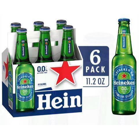Heineken 0.0 6 Pack 12oz Bottle