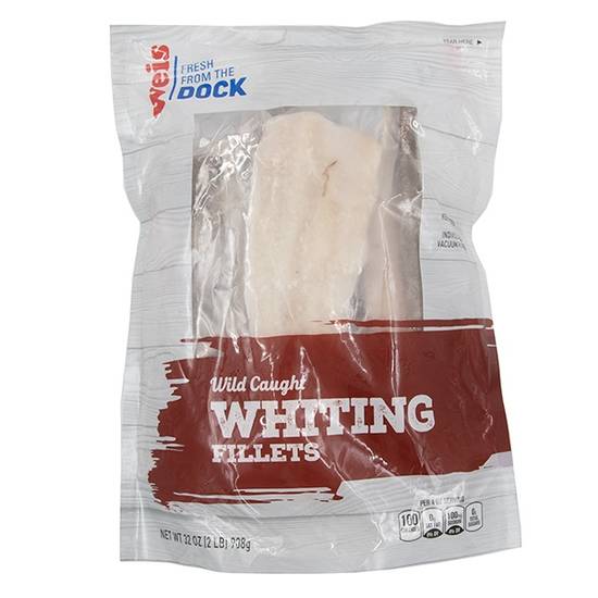 Weis Fresh From the Dock Whiting Fillets Individually Quick Frozen Wild Caught