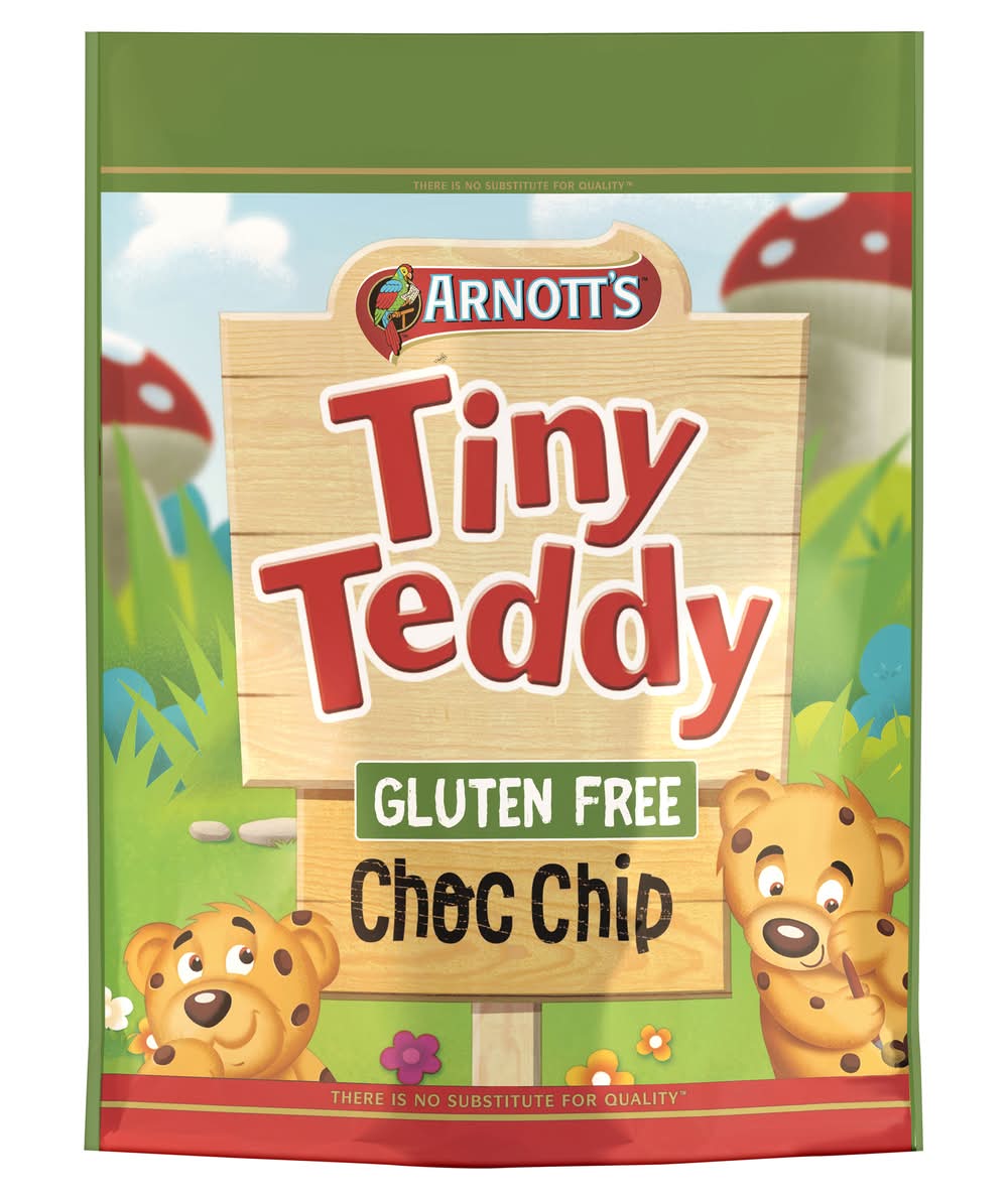 Arnott's Gluten Free Tiny Teddy Choc Chip Biscuits (120g)