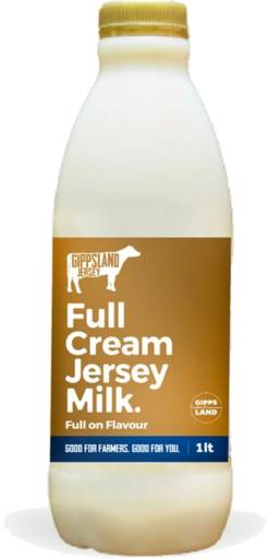 Gippsland Jersey Full Cream Milk 1L