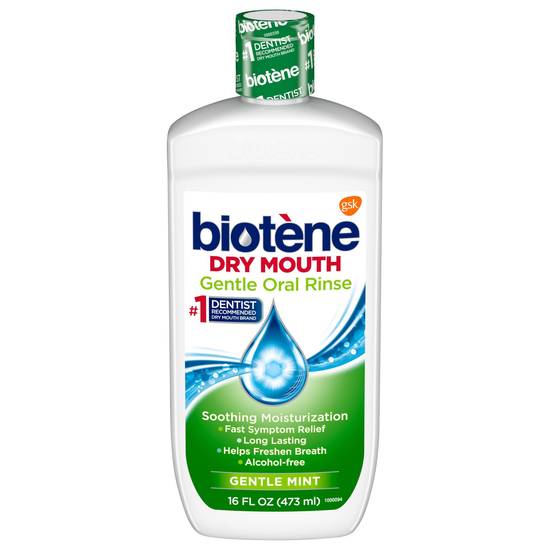 Biotene Gentle Oral Rinse Mouthwash for Dry Mouth - Gentle Mint, 16 fl oz