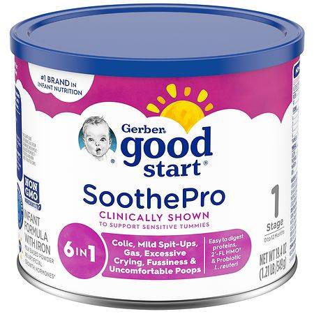 Gerber Good Start Stage 1 Soothepro Infant Formula Milk Based Powder With Iron (1.21 lbs)