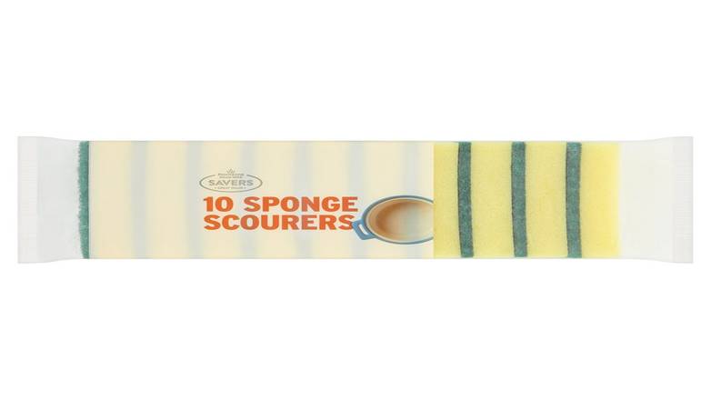 Morrisons Savers Sponge Scourers 10pk