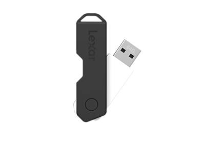 Lexar Jumpdrive Twistturn2 Usb 2.0 Flash Drive, 64gb, Black, Ljdtt2-64Gabnabk