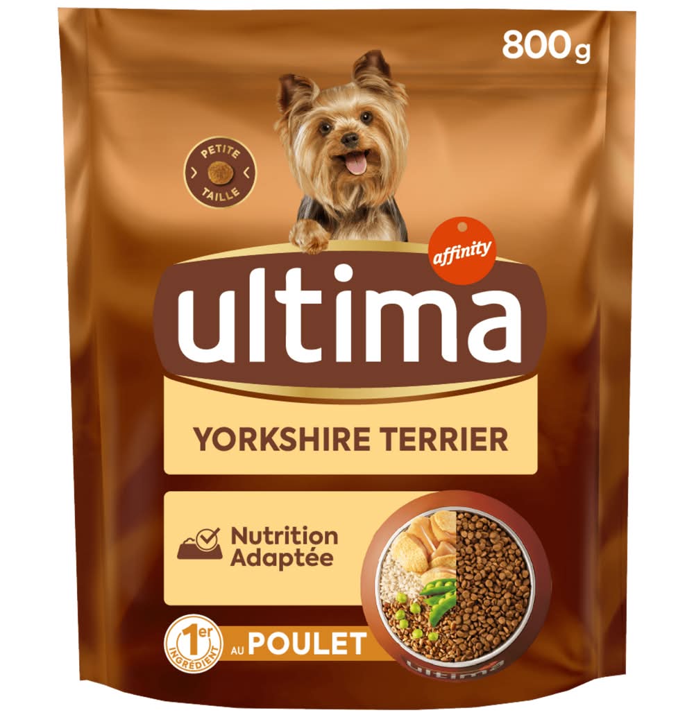 Ultima - Croquettes chien yorkshire au poulet (800g)