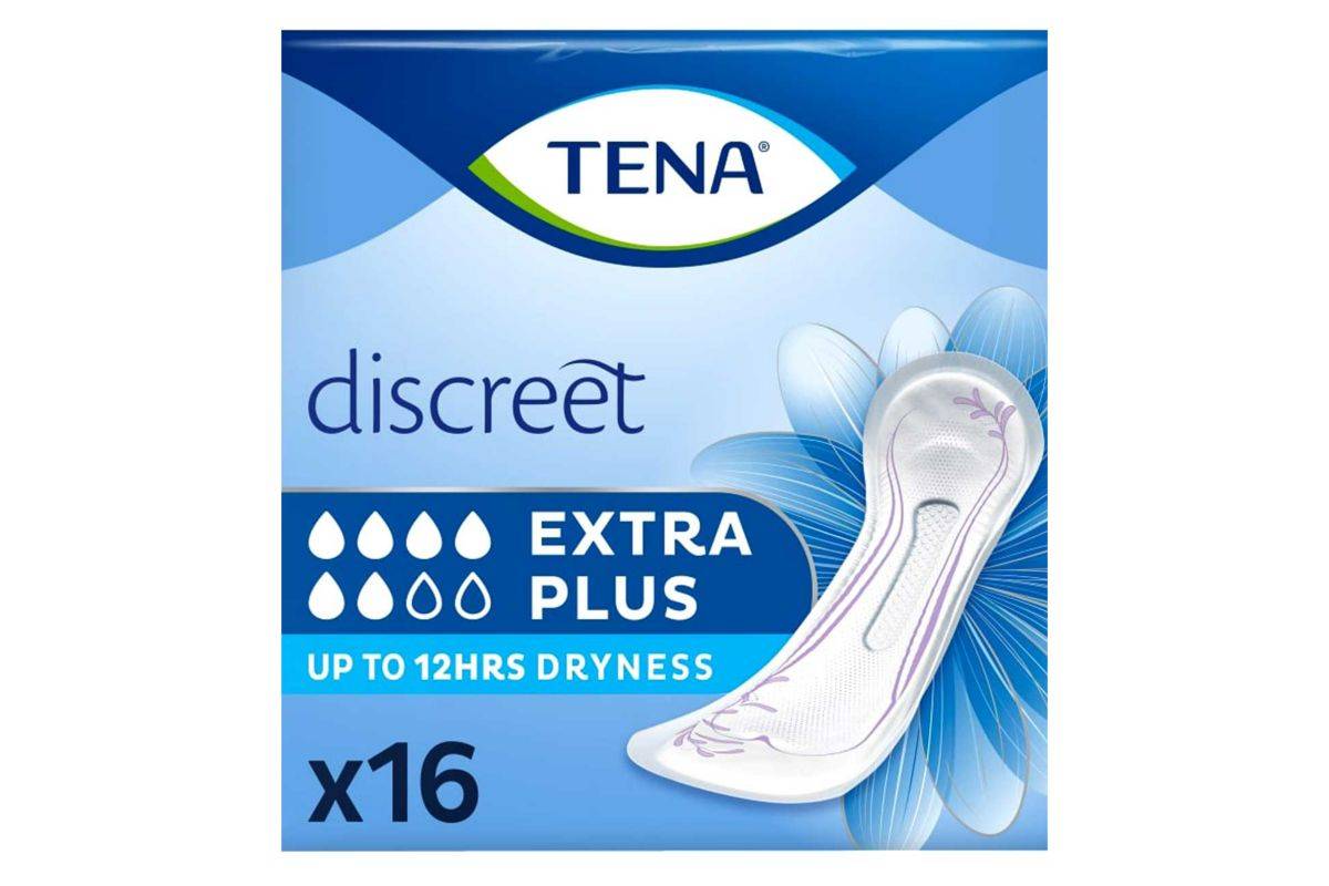 TENA Discreet Extra Plus Incontinence Pads for Bladder Weakness 16pk