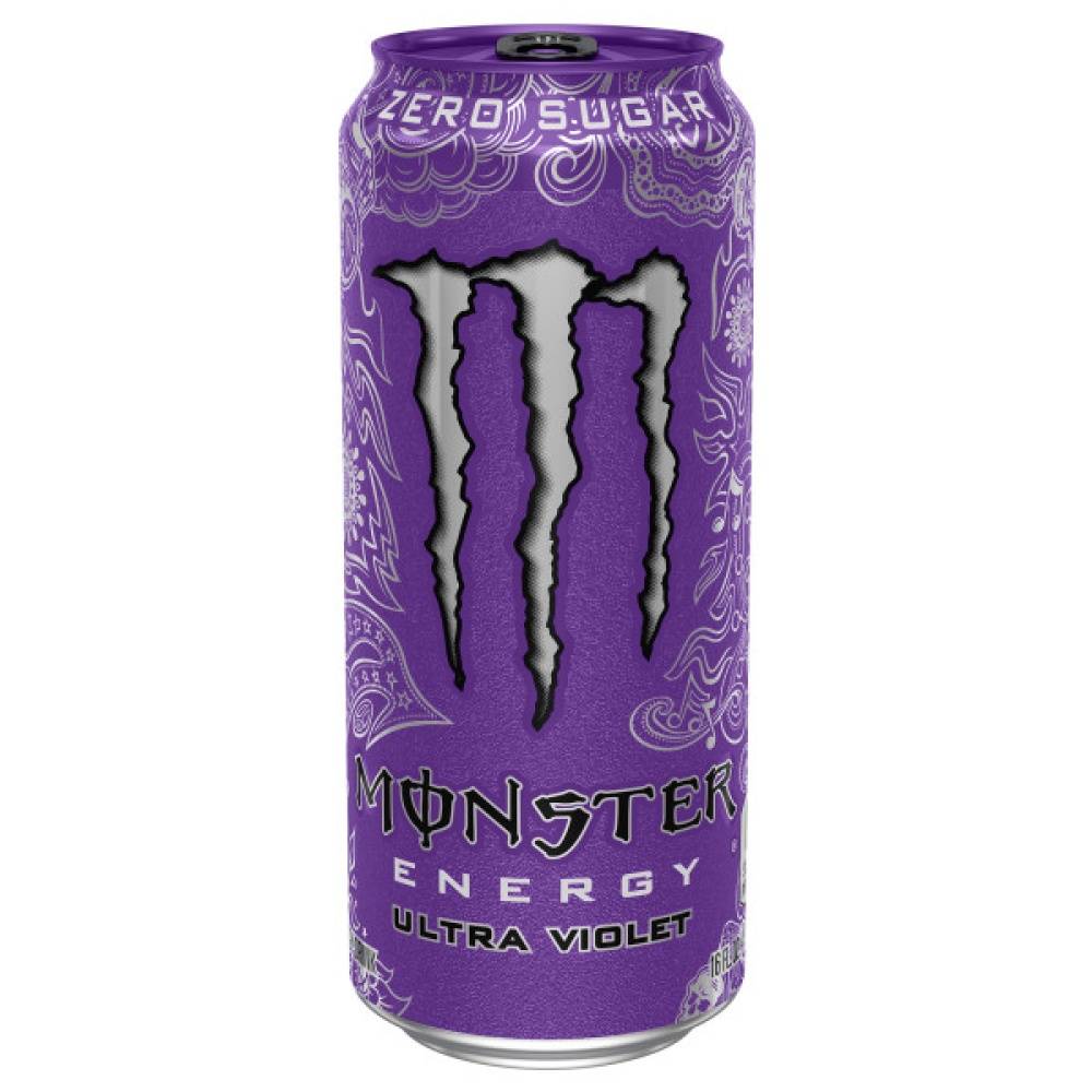 Monster Energy Zero Sugar Energy Drink, Ultra Violet (16 fl oz)