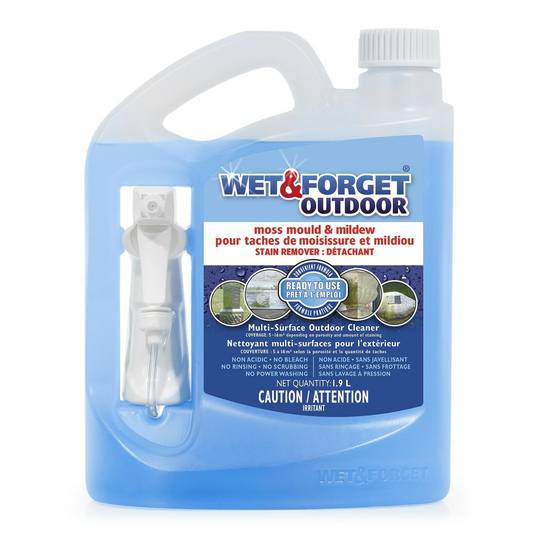 Wet & Forget Ready To Use Moss Mould & Mildew Stain Remover (1.9 L)