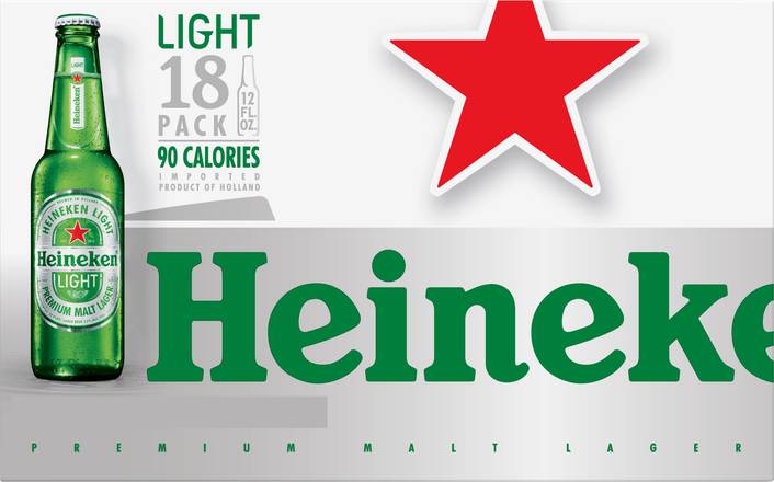 Heineken Light Beer (18 ct, 12 fl oz)
