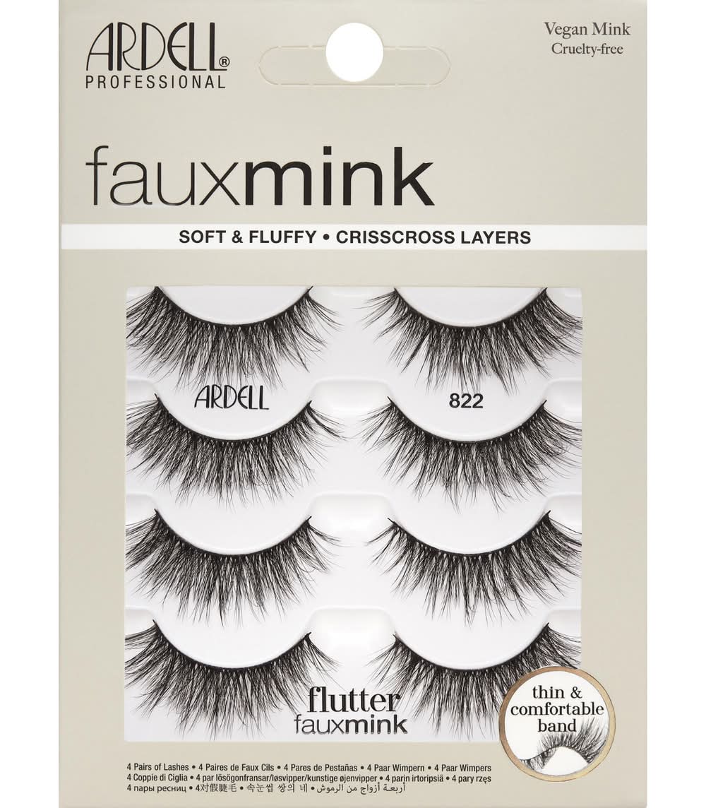 Ardell Flutter Faux Mink False Eyelashes 822 (4 ct)