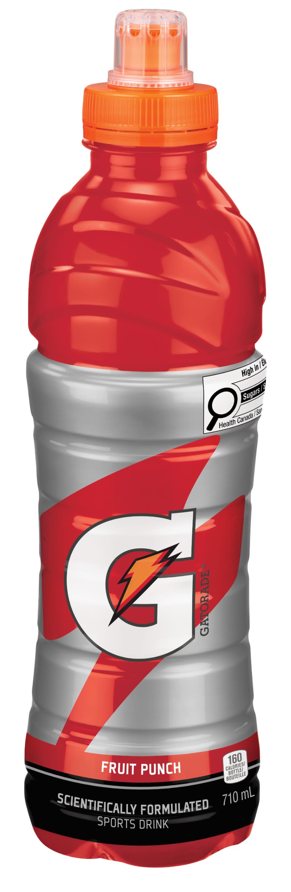 Gatorade boisson sportive formulée scientifiquement - scientifically formulated sports drink (710 ml) (punch aux fruits)