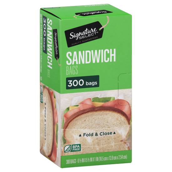 Signature Select Sandwich Bags (300 ct)