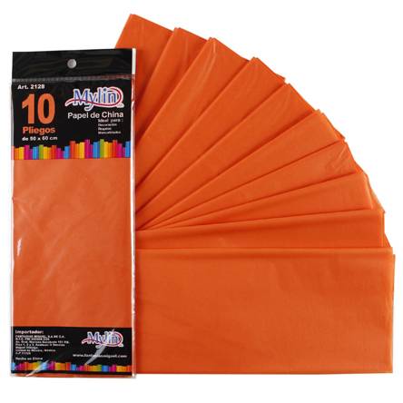 Papel china naranja