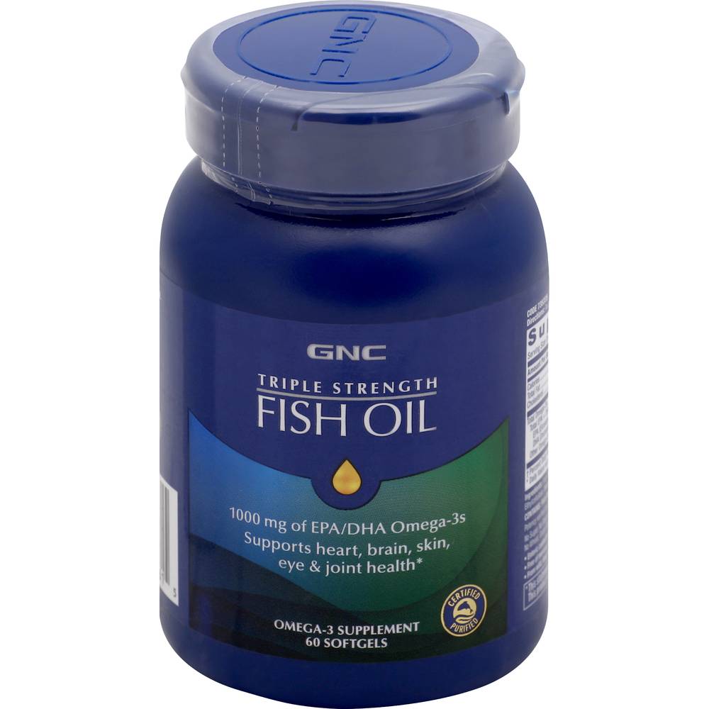 GNC Triple Strength Fish Oil With Omega-3 (7 oz)