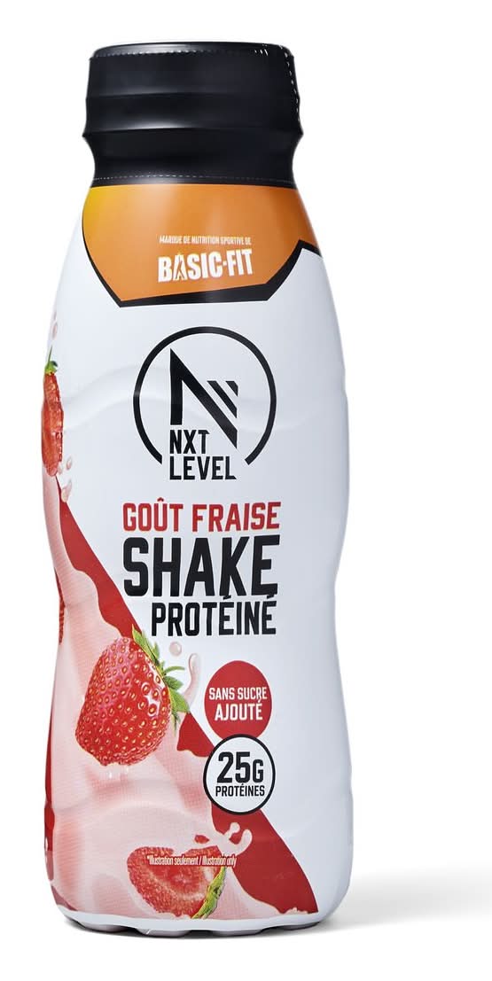 Nxt Level - Shake protéiné, fraise (330ml)