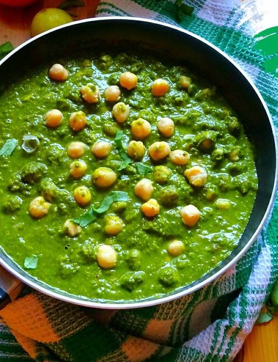 Chickpeas Palak