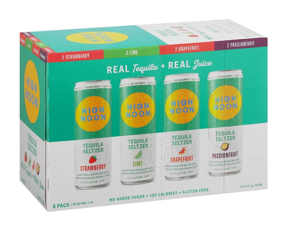 High Noon Tequila Seltzer Variety - 8 Pack