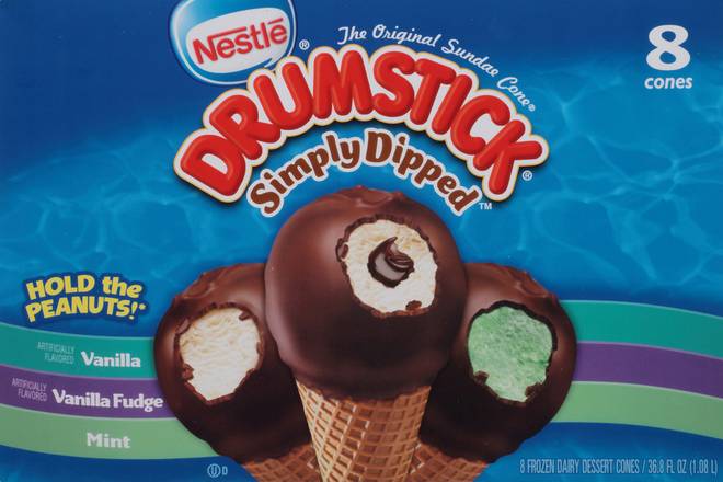 Nestlé Drumstick Simply Dipped Original Sundae Cones (8 ct)