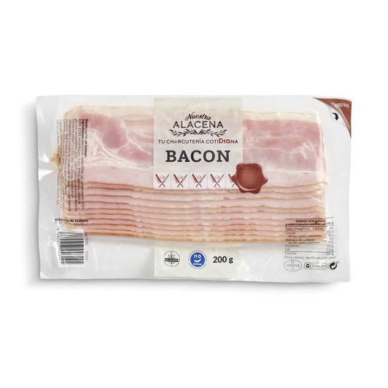 DIA NUESTRA ALACENA bacon en lonchas envase 200 gr