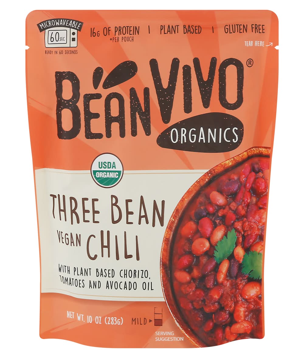 BeanVivo Organic Three Bean Vegan Chili (10 oz)