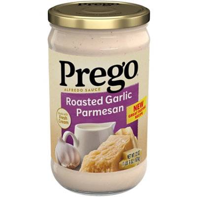 Prego Alfredo Sauce With Roasted Garlic And Parmesan Cheese - 22 Oz