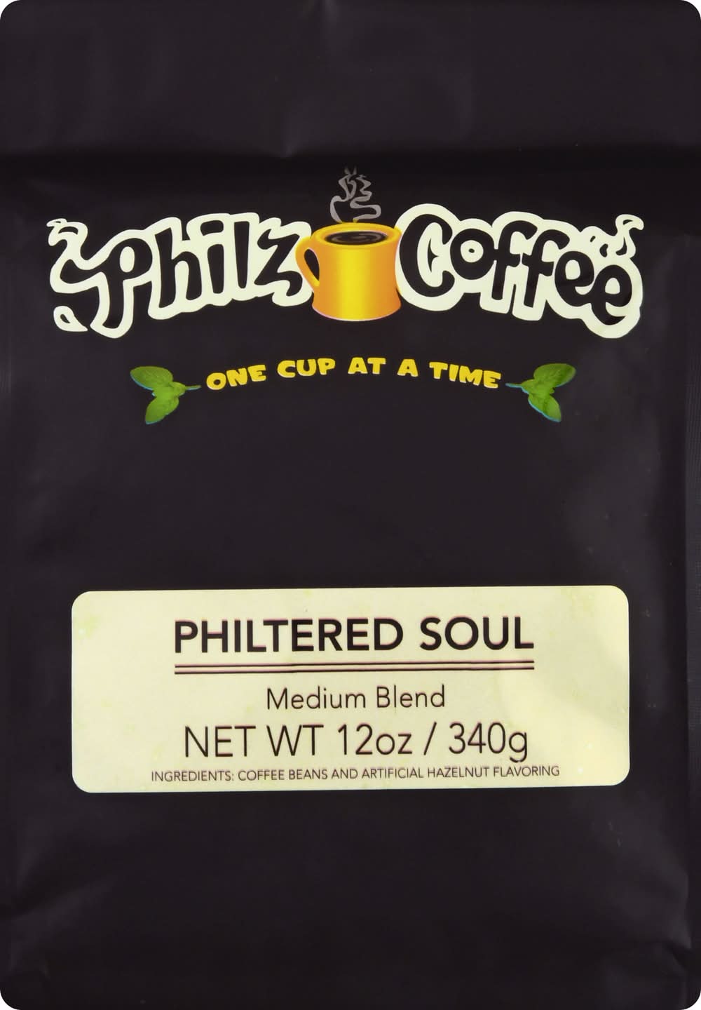 Philz Coffee Philtered Soul Medium Blend Whole Bean Coffee, Hazelnut (12 oz)