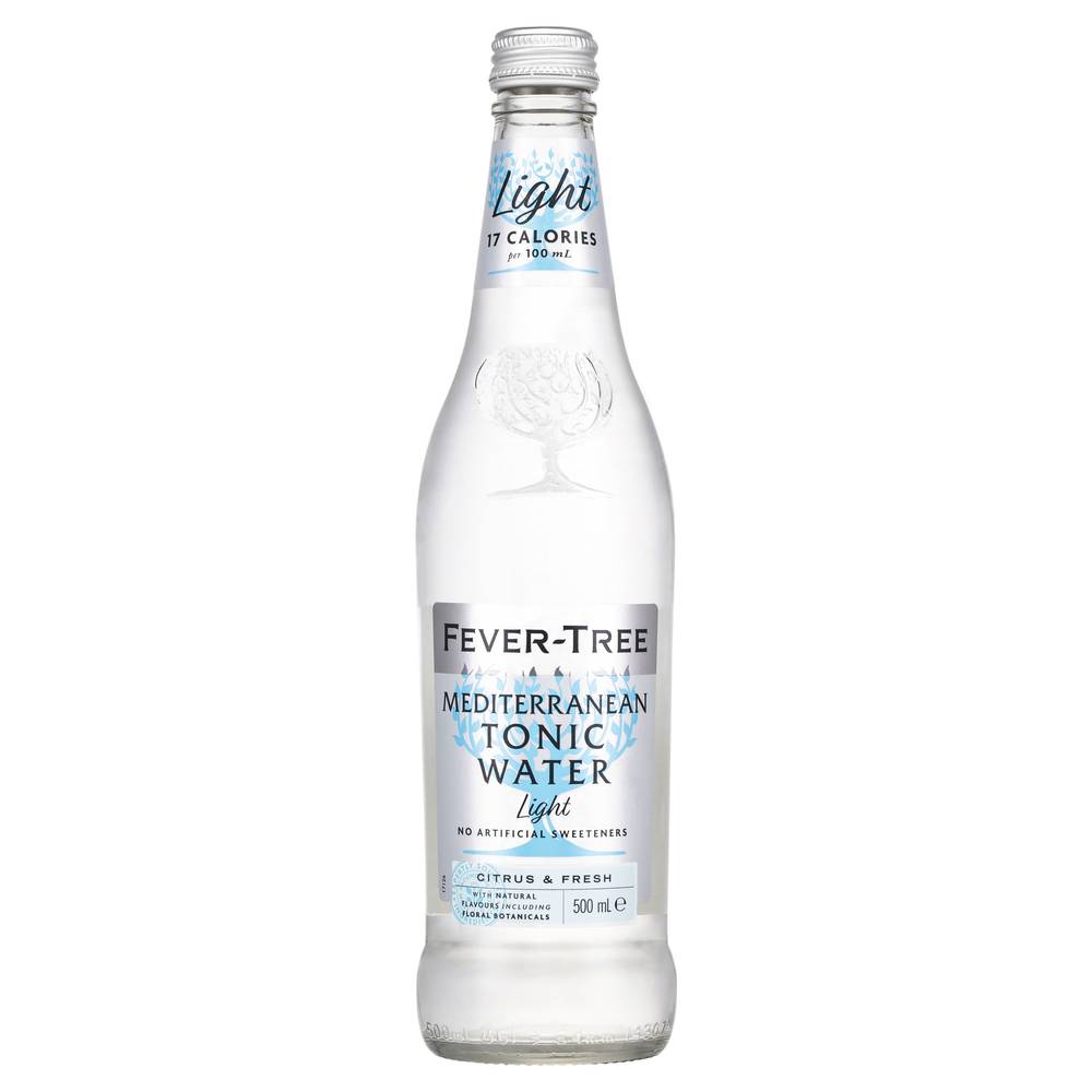 Fever Tree Mediterranean Light Tonic Bottle 500ml