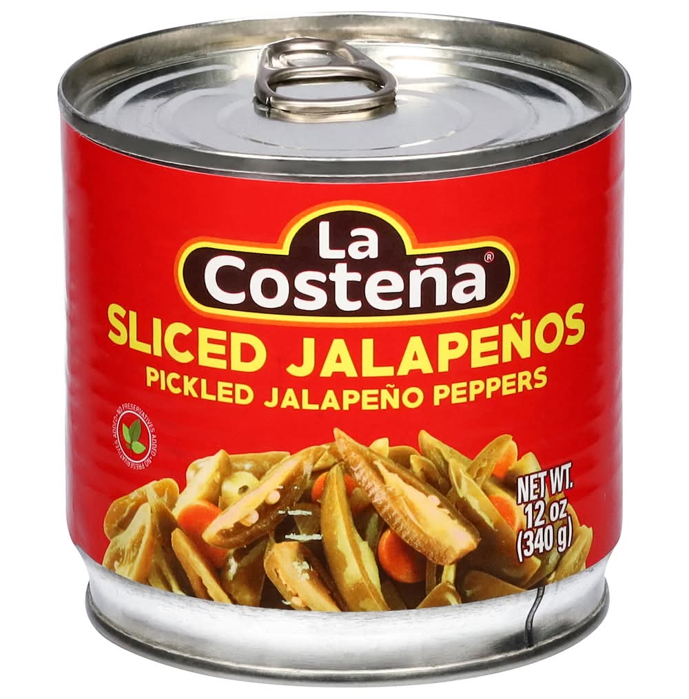 La Costeña Green Pickled Sliced Jalapenos Peppers (12 oz)
