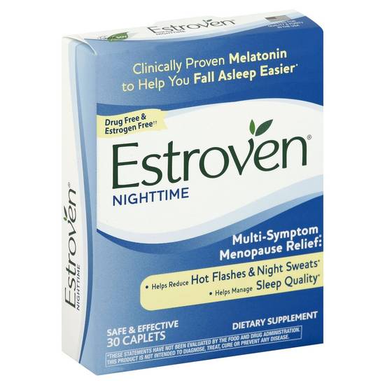 Estroven Nighttime Multi-Symptom Menopause Relief (30 caplets)