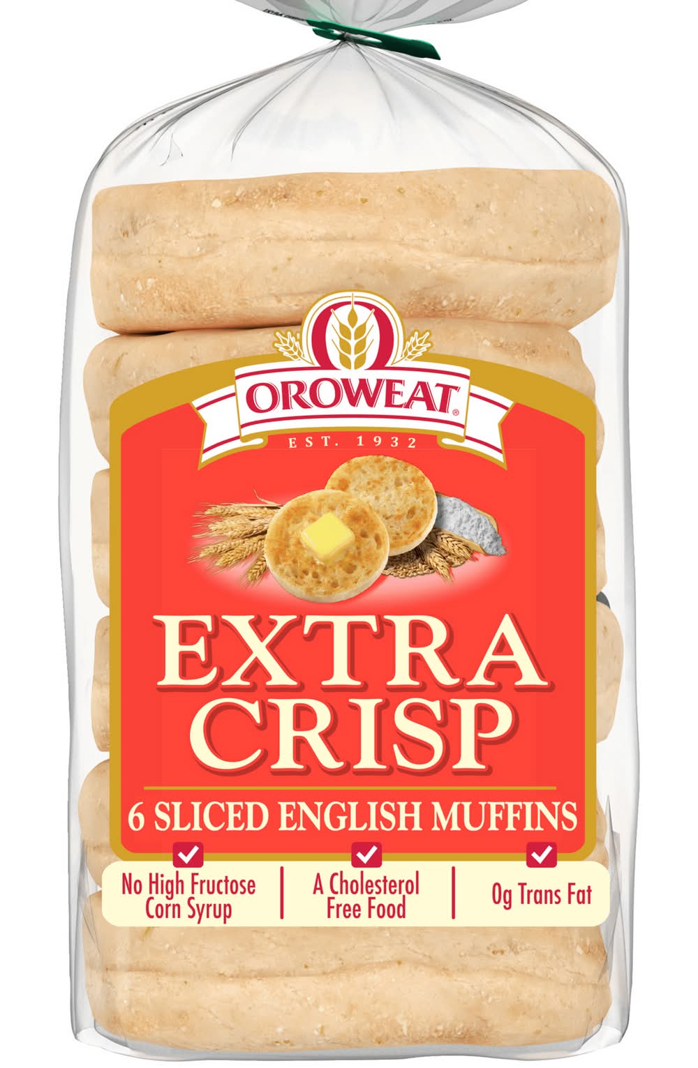Oroweat Extra Crisp English Muffins (12.5 oz, 6 ct)