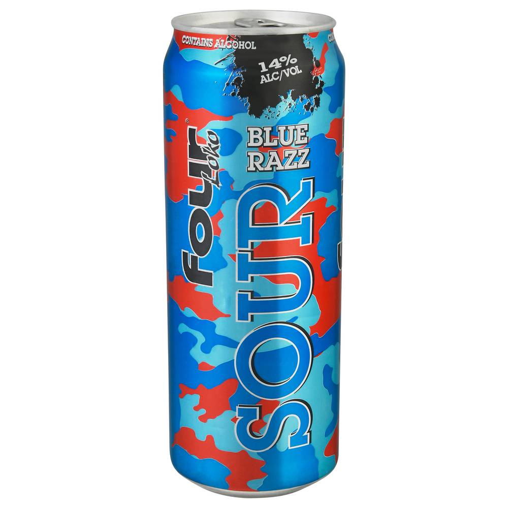 Four Loko Sour Blue Razz Beer (23.5 fl oz)