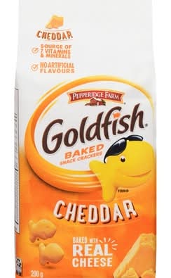 Goldfish craquelins cuits au four - baked snack crackers (cheddar)